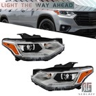 Headlight For Chevrolet Traverse 2018-21 HID/Xenon with LED DRL Left+Right Pair