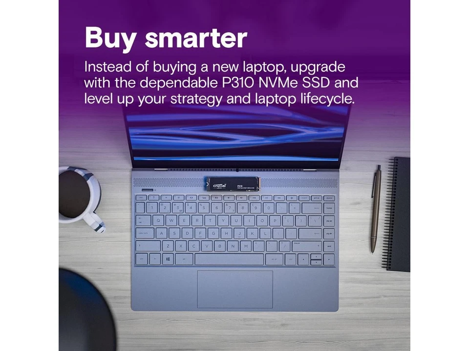 Crucial P310 M.2 2280 4TB PCI-Express 4.0 x4 NVMe 3D NAND Internal Solid State - Image 4 of 4