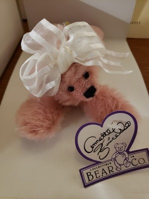 Annette Funicello LE Collectible Bear Peach Parfait in Box with Tag & COA NEW