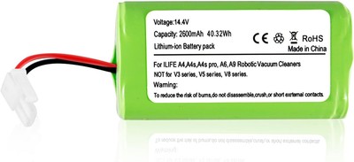 2600mAh Replacement Battery for ILIFE A4 A4s A4s Pro A6 A7 A9 V7 V7s V7s Plus