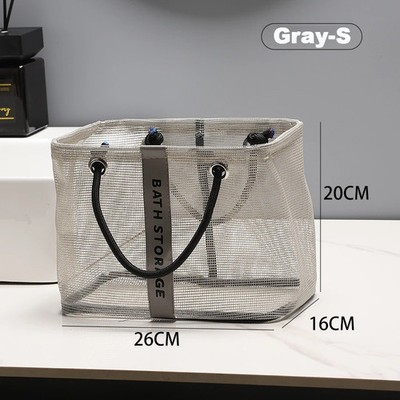 Mesh Badezimmer Dusche Caddy Aufbewahrungstasche Kosmetik Organizer aus