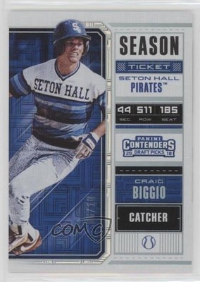 2018 Panini Contenders Draft Picks Building Blocks 6/10 Craig Biggio #11 HOF y0i