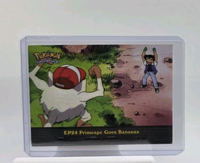 2000 Pokemon TV Animation Series 2 #EP24 Primeape Goes Bananas Blue Logo