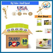 Whole Grain Popcorn Snacks 30 Pack Dairy-Free 0.65oz Bags