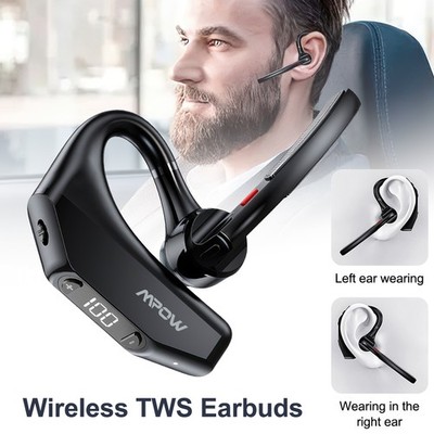 Mpow Single-Ear Bluetooth Headset Hand-Free Headphone for iOS Android Cell Phone