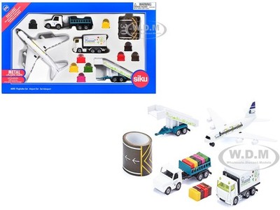 AIRPORT 14 PIECE SET DIECAST MODELS BY SIKU 6312