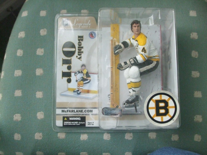 BOBBY ORR & ( PHIL ESPOSITO HAND SIGNED )  Mc FARLANE TOYS - ORR IS IN ORIG. BOX