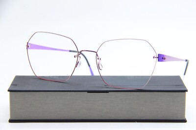 NEW LINDBERG NO 047/10770 COL. 127 PURPLE GUNMETAL AUTHENTIC EYEGLASSES 52-16