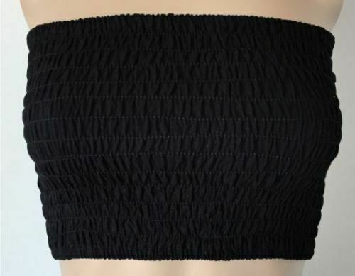 Bandeau Bra Boob Tube Women Ladies Strapless Seamless Comfort Tops - Black Aus - Picture 2 of 6