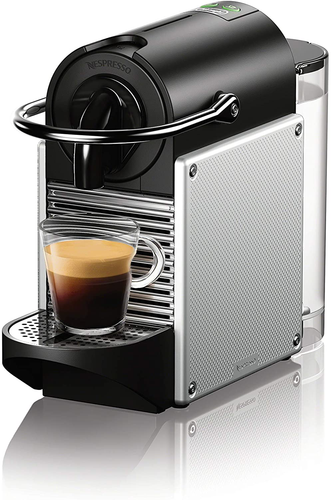 Nespresso Pixie Espresso Machine by De'Longhi, 1100Ml, Aluminum,Silver