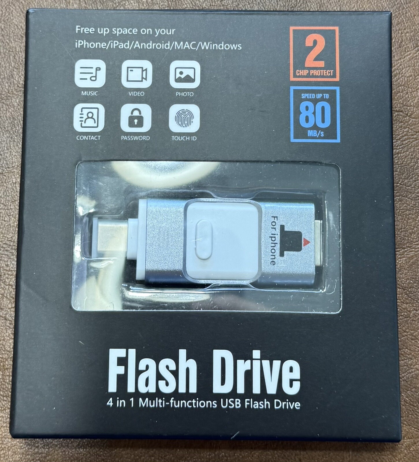 USB Flash Drive 128 GB for iPhone/iPad/Android/Mac/Windows Storage Backup-image