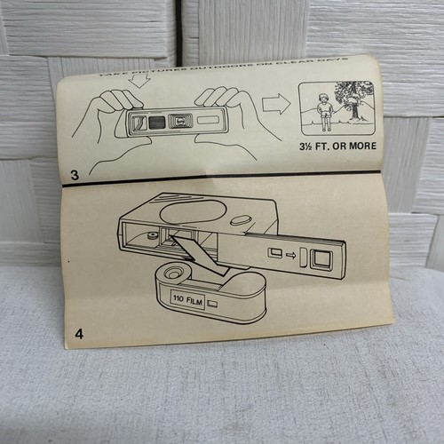 VTG 1989 Kraft Velveeta Cheese 110 Camera in Original Box, Bubble Wrap, & Manual - Picture 7 of 7