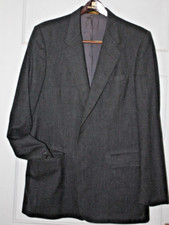 Vintage Christian Dior Monsieur Gray 100 Wool Coat Men's Jacket 42 L READ