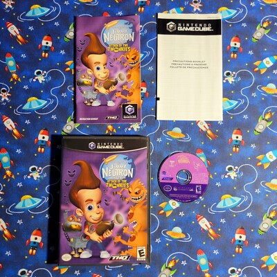 Jimmy Neutron Boy Genius Attack of the Twonkies (Nintendo Gamecube) CIB Complete