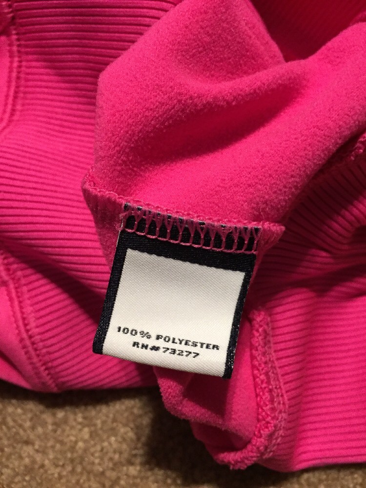 Felpa con cappuccio mezza zip bambina Fila rosa verde taglia large 14