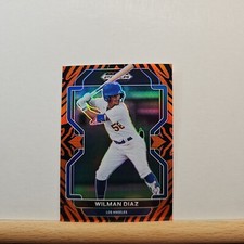 2022 Prizm Draft Picks Baseball Wilman Diaz base TIGER STRIPE Prizm 08/99 PDP139