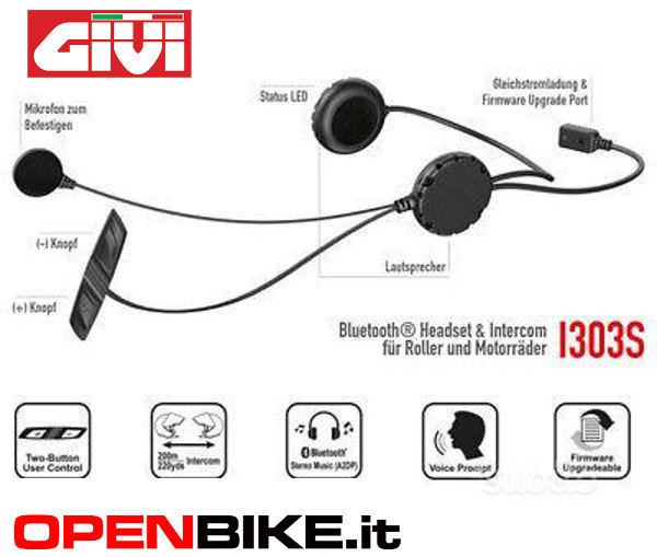 Interfono Bluetooth Givi I303s | Acquisti Online su eBay