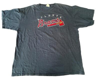 Vintage 80s Atlanta Braves Classic Tomahawk Logo T-Shirt Size XL Tee VTG ATL