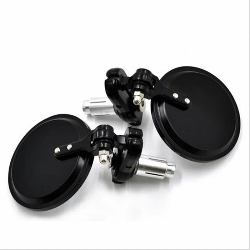 Круглое алюминиевое боковое зеркало заднего вида для мотоцикла руль 7/8 дюйма с ЧПУ 2 шт. - Изображение 4 из 4