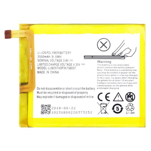 Replacement Battery For ZTE Blade A2 BV0720 Li3825T43P3h736037 Mobile Phone NEW - Picture 1 of 6