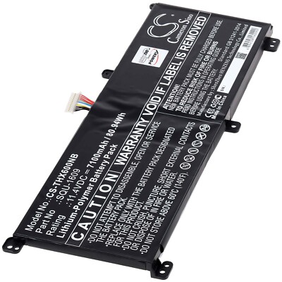 Akku kompatibel mit Thunderobot Typ SQU-1609 11,4V 7100mAh/81Wh Li-Polymer Schwa