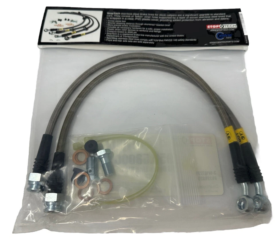 StopTech 950.58000 Front Stainless Brake Line Kit for 05-10 Cherokee / Commander - Image 3 of 4