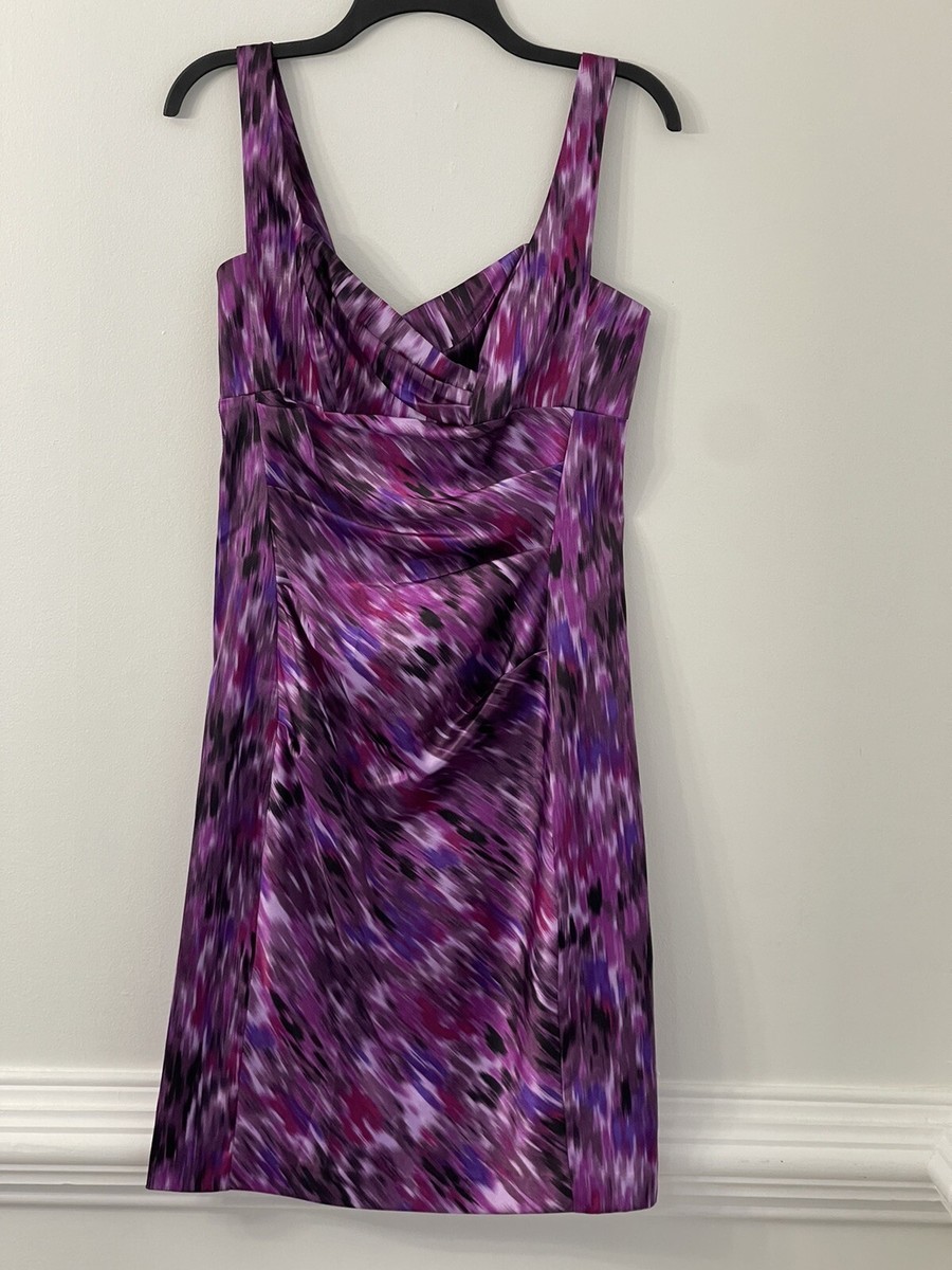 Donna morgan Womens Top Formal Dress With Straps Size6 Purple/black Donna morgan Womens Top Formal Dress With Straps Size6 Purple/black
