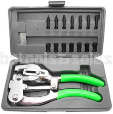 Heavy Duty Hand Held Power Punch Die Plier Set 1 TON Sheet Metal Aluminum Aviatr