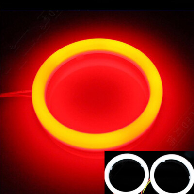 2X For 3.0'' 95MM 10W Soft Glow LED Angel Eyes Halo Ring Light 9-24V + PC Covers
