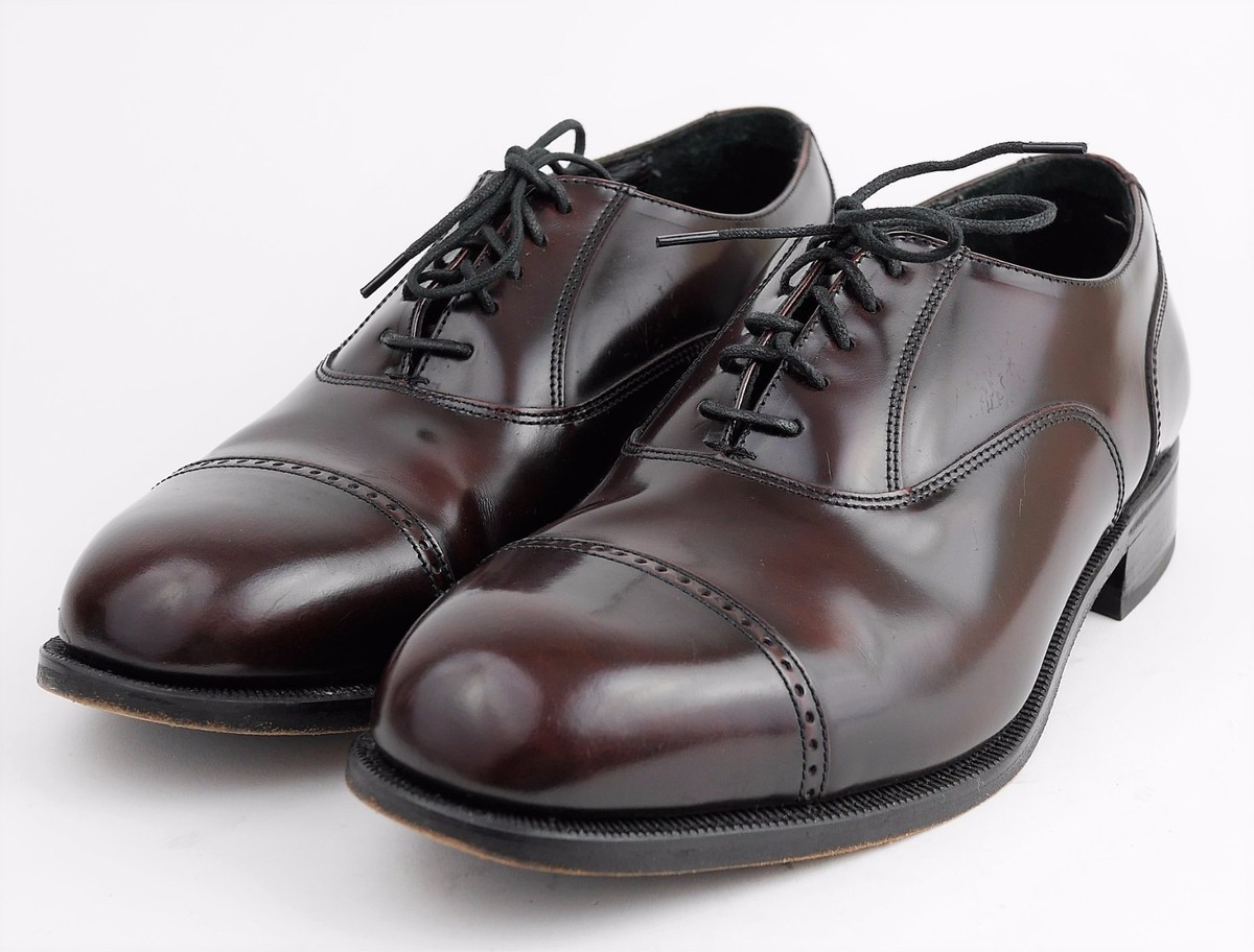 Florsheim Postino Dress Shoes Men\'s 10.5 D Burgundy Leather Cap Toe Oxford florsheim men main image 4