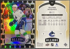 2020-21 Allure #43 Quinn Hughes 1917 NHL Shield 8/17 🔥