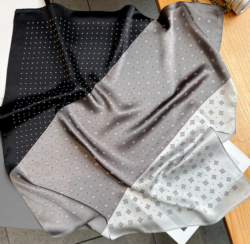 17.5 Square 100% Silk Neckerchief Scarf; Pocket Square, Face Mask w