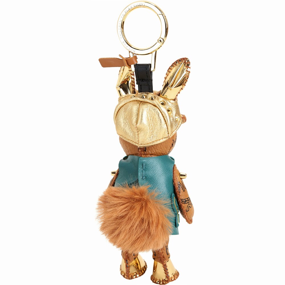 MCM Rabbit logo Handbag Animal charm brown | eBay