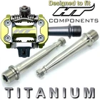 HT Components LEOPARD M2 M2T 878 Titanium Pedal Axles – Save 46g CNC Upgrade