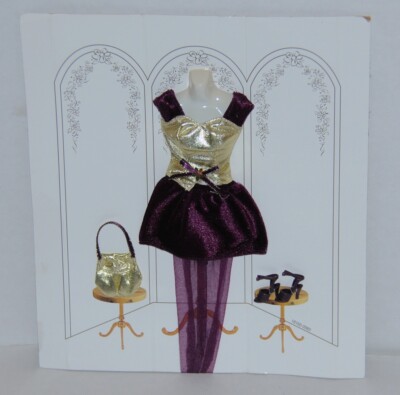 Fashion Avenue Barbie Gold Purple Party Dress Dark Purple 1997 MOC | eBay Fashion Avenue Barbie Gold Purple Party Dress Dark Purple 1997 MOC | eBay