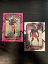 Chase Brown Pink PULSAR rookie card RC PRIZM draft picks Devon Witherspoon 2023