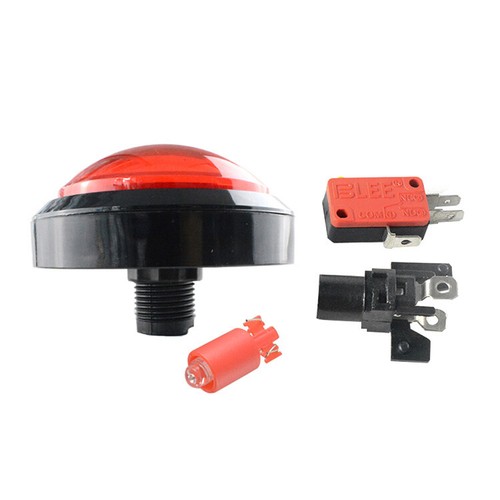 100mm Arcade Button LED Dome Illuminated with Microswitch Pop Music JAMMA MAME - Picture 14 of 42