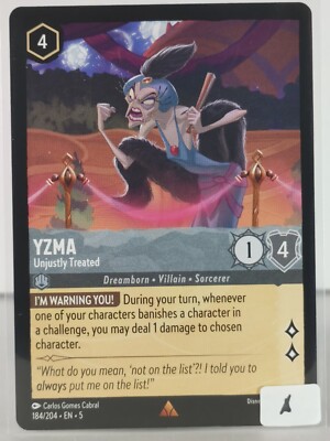 Yzma - Shimmering Skies - 184/204 - Lorcana TCG - Rare