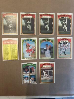 1972 Topps Baseball Lot 4-Clemente Cards in Action, Checklist and ...