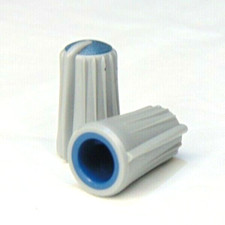 Blue/Grey Top Control Knob pair 3/16"dia D Shaft Mackie ONYX 4080 Mixing desk