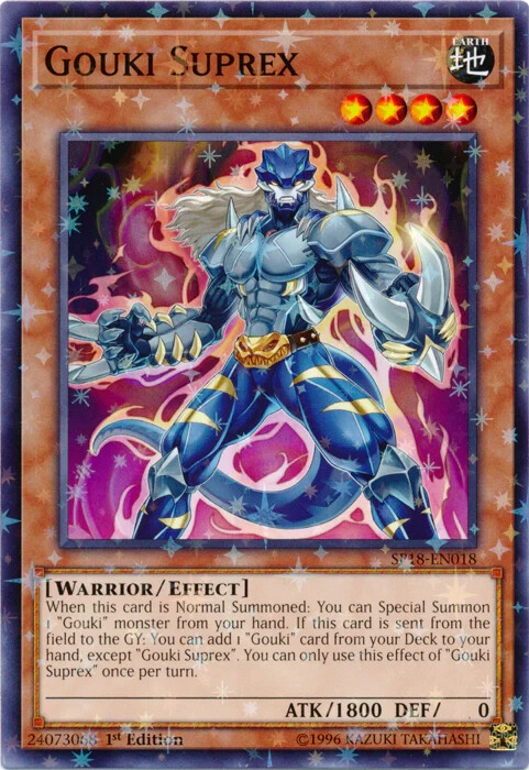 Gouki Suprex (SP18-EN018) - Starfoil Rare - 1st Edition