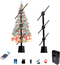 3D Hologram Fan Projector Holographic Christmas Tree Including Splicing Bracket,