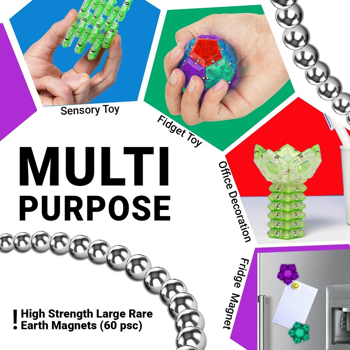 Juego De Imanes Para Adultos Anpole Esfera Magnética Para La