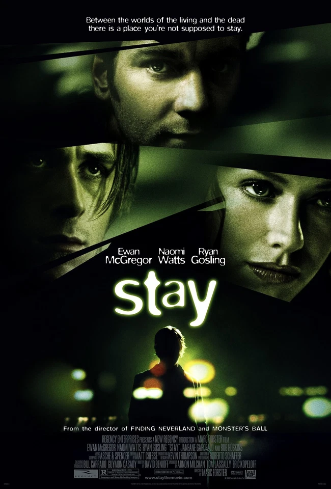 Stay movie poster - 11 x 17 inches - Ewan McGregor, Ryan Gosling, Naomi Watts