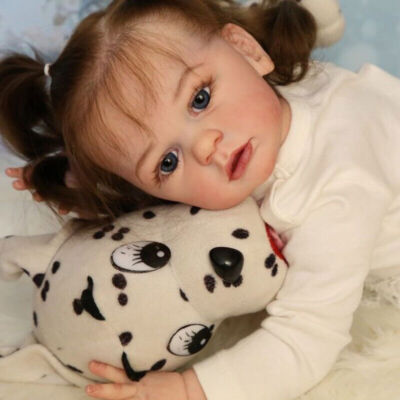 24in Handmade Realistic Reborn Baby Doll Cute Toddler Girl Lifelike Newborn Gift