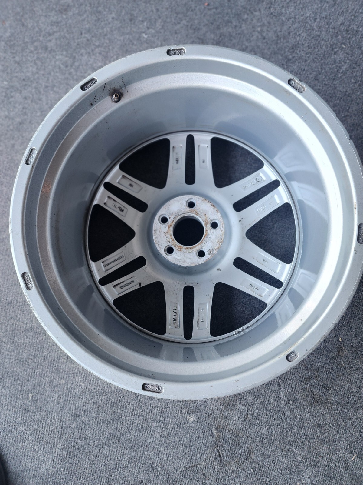 Used 20" Brabus OEM monoblock 6 split spoke rim