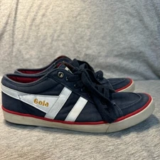 Gola Men's Comet Sneakers, Blue/Red/White, Size 8, GUC