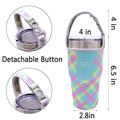 Universal 30oz Insulated Stainless Steel Coffee Tumbler Carrier Pouch