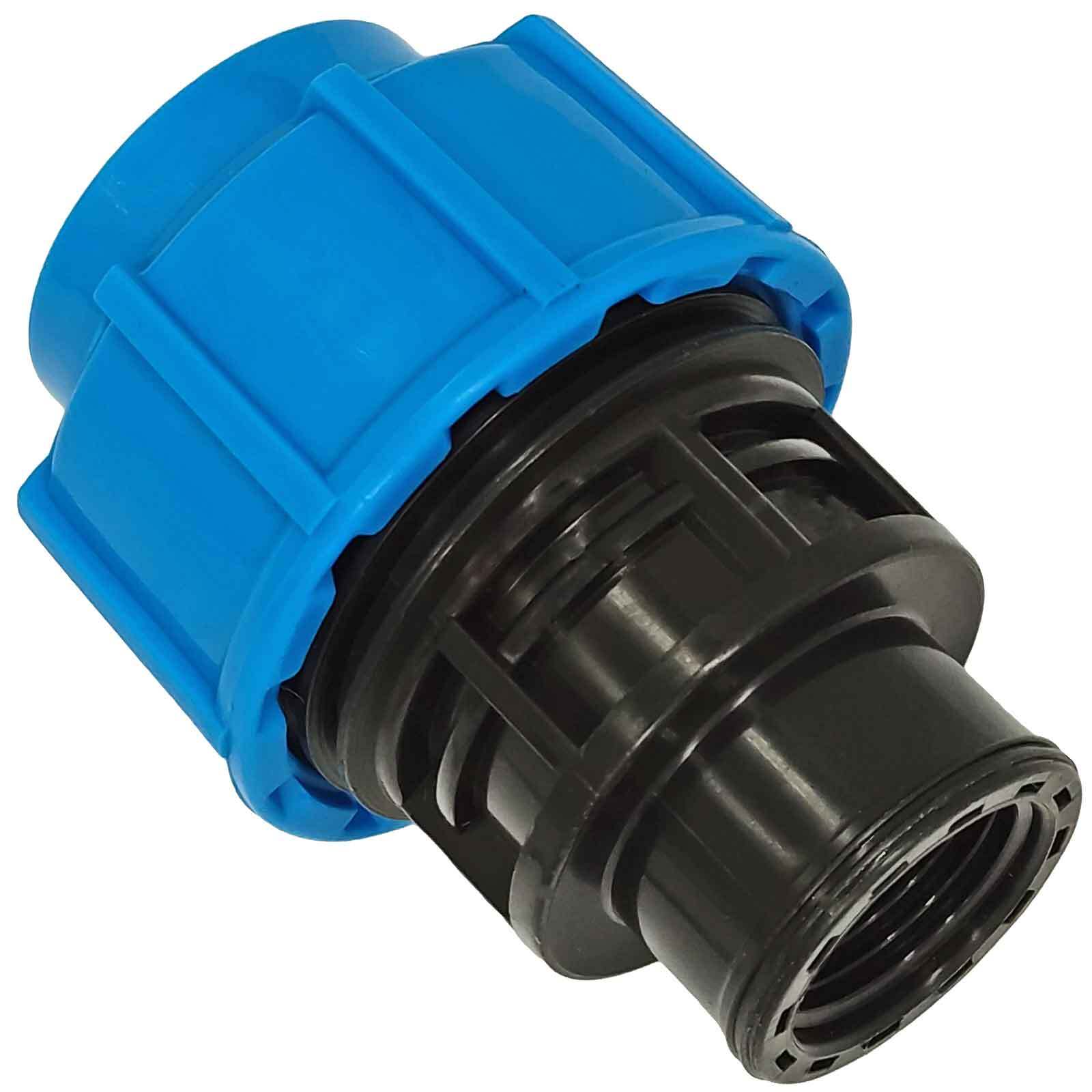 H2O-Flex Black Edition Raccordo A Compressore Per Tubo PE 25mm Con DVGW - Kupplung Adattatore In PP - 4