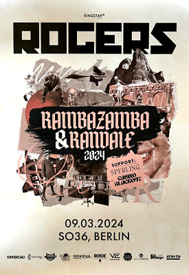 ROGERS  2024 BERLIN - orig. Concert Poster - Konzert Plakat  DIN A1